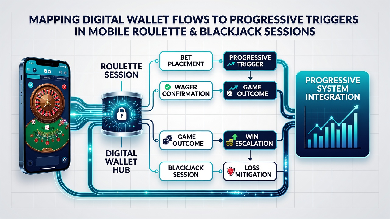Datenfluss von Wallets zu progressiven Triggern